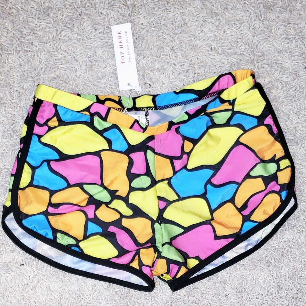 👌Funky colorful swim shorts
